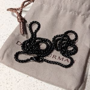 David Yurman 26in 2.7mm Black Stainless Steel Chain